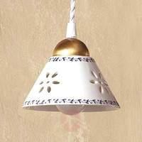 nonna hanging light made of white ceramic