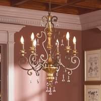 Noble chandelier Marquette with crystal ornaments