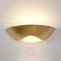 Noble wall lamp Matteo Curve, gold