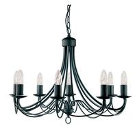 Nova Black 8 Lamp Ceiling Light