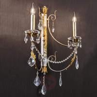 noble wall lamp miramare with lead crystals