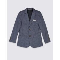 Notch Lapel Textured Blazer (3-14 Years)