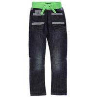 No Fear Contrast Rib Jeans Junior