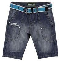 no fear belted shorts junior boys