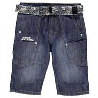 No Fear Belted Shorts Junior Boys
