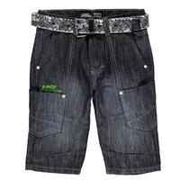 no fear belted shorts junior boys