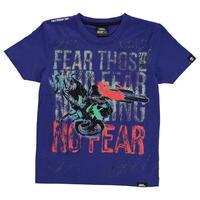 no fear moto graphic t shirt junior boys