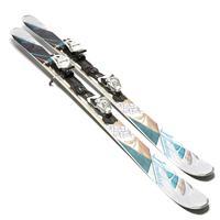 nordica womens belle to belle ski with pr evo binding white