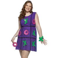 Noughts and Crosses Game Dress Plus Size