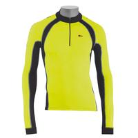 Northwave Force Long Sleeved Cycling Jersey - Fluro Yellow / Medium