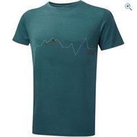 North Ridge Men\'s Heartline Merino T-Shirt - Size: M - Colour: POSEIDON