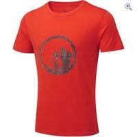 north ridge mens id merino t shirt size l colour orange