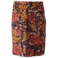 nomads aurora fair trade floral cord skirt