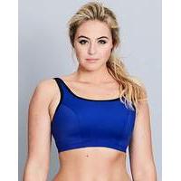 Non Wired Blue/Black Sports Bra