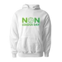 non league day hooded sweat top white