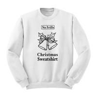 No Frills Christmas Sweatshirt - White - Men\'s - L