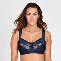 Non-Underwired Wide Padded Straps Lace BraÂ
