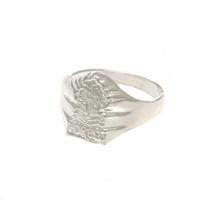 nottingham forest fc silver plated crest ring large