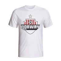 norway country logo t shirt white kids