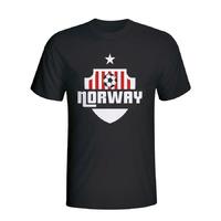 norway country logo t shirt black kids