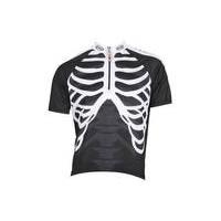Northwave Skeleton Short Sleeve Jersey | Black/White - XXL