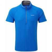 NosiLife Felix Short Sleeved Zip Neck Sport Blue