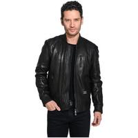 Noir Larmes Jacket NATHAN men\'s Leather jacket in black