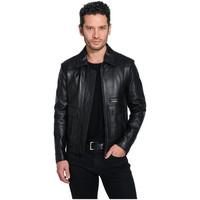 Noir Larmes Jacket RYAN men\'s Leather jacket in black