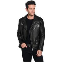 Noir Larmes Jacket LIAM men\'s Leather jacket in black