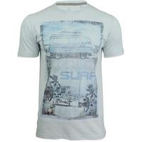 Noah Surf Paradise Motif T-Shirt in Illusion Blue  South Shore