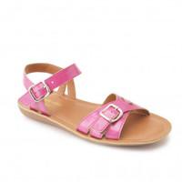 Nostalgia, Hot Pink Patent Girls Buckle Sandals