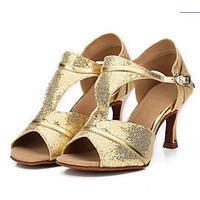 non customizable womens latin salsa ballroom sparkling glitter sandals ...