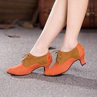 non customizable womens dance shoes modern suede cuban heel bluebrownp ...