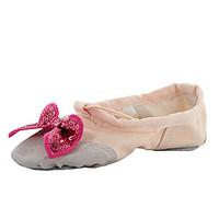 non customizable kids ballet fabric flats indoor bows flat heel blushi ...