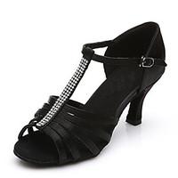 non customizable womens dance shoes sandals latin satin stiletto heel  ...