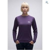 north ridge motion womens long sleeve baselayer size 12 colour purple