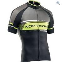 northwave logo 2 cycling jersey size xl colour black yellow