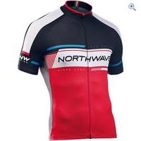 northwave logo 2 cycling jersey size xl colour red and black