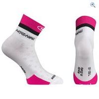 Northwave Logo Women\'s Cycling Socks - Size: M - Colour: WHITE-FUCHSIA