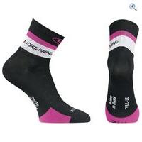 northwave logo womens cycling socks size l colour black fuchsia