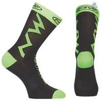 northwave extreme tech plus cycling socks size m colour black green