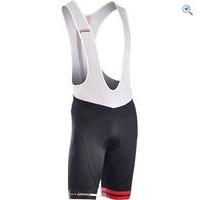 northwave logo 2 bib shorts size s colour black red