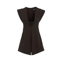 novo london grace statement playsuit in black