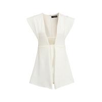 novo london grace statement playsuit in white