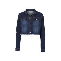 noisy may cropped denim jacket