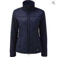 noble outfitters womens warmup quilted jacket size l colour dark navy  ...