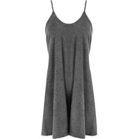 Noemi Basic Camisole Swing Dress - Dark Grey