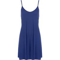 Noemi Basic Camisole Swing Dress - Royal Blue