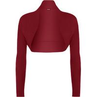 Norah Long Sleeve Bolero Cardigan - Wine