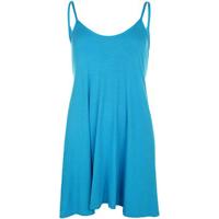 Noemi Basic Camisole Swing Dress - Turquoise